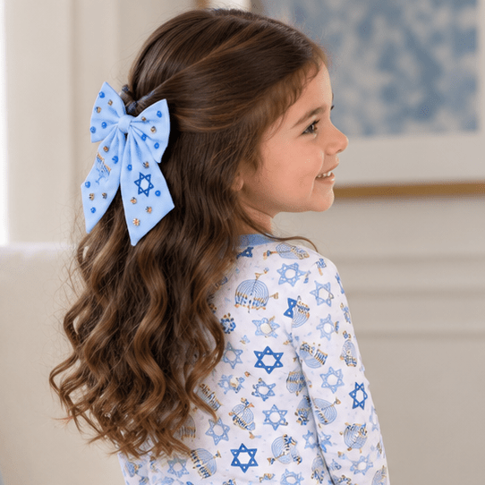 Poppyland_Festival of Lights Hanukkah Bow_1