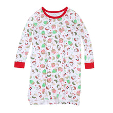  Festive Cupcakes Red Women's Night Long Sleeve Shirt - Magnolia BabyNight Shirt