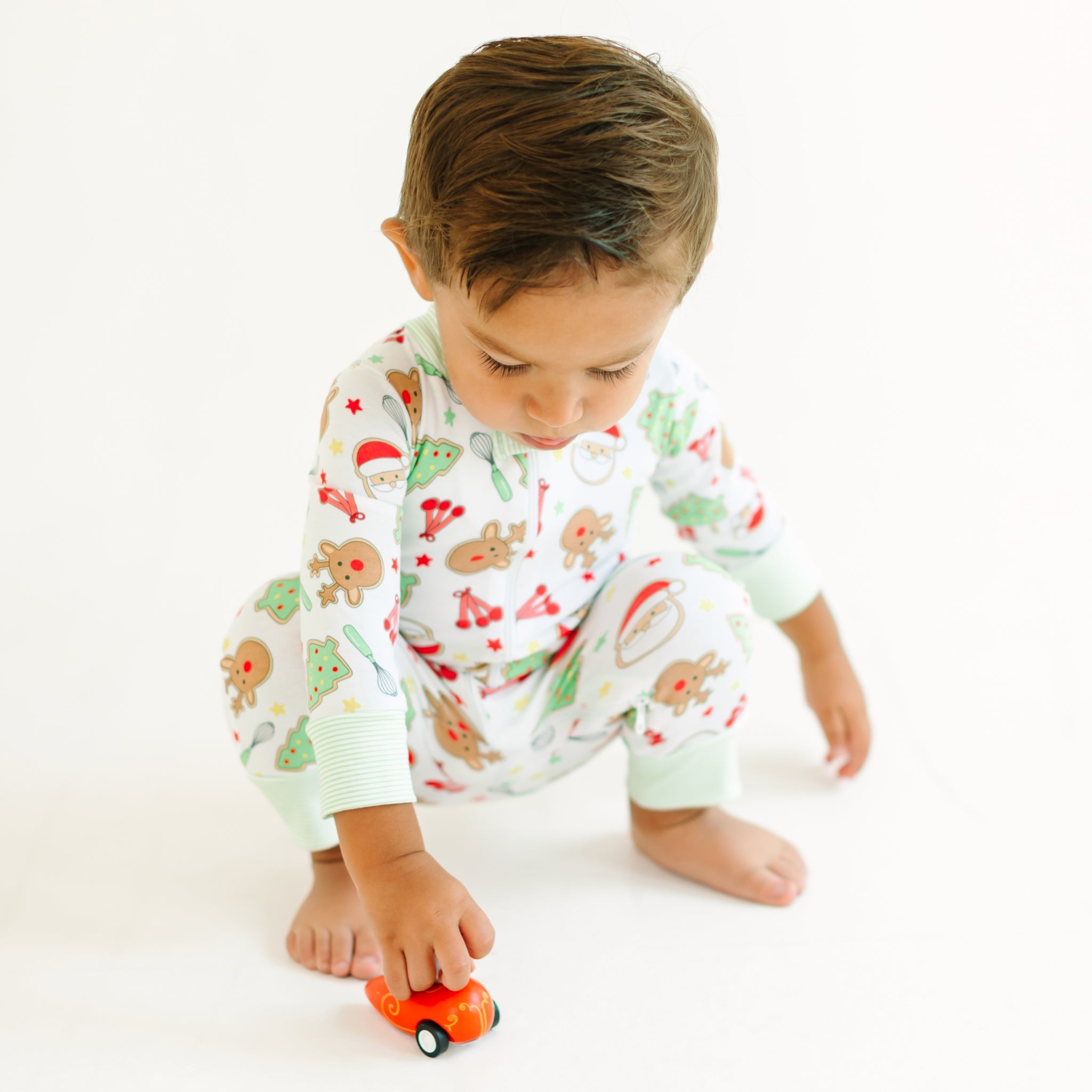 Festive Treats Zip Pajamas - Magnolia BabyZipper Pajamas
