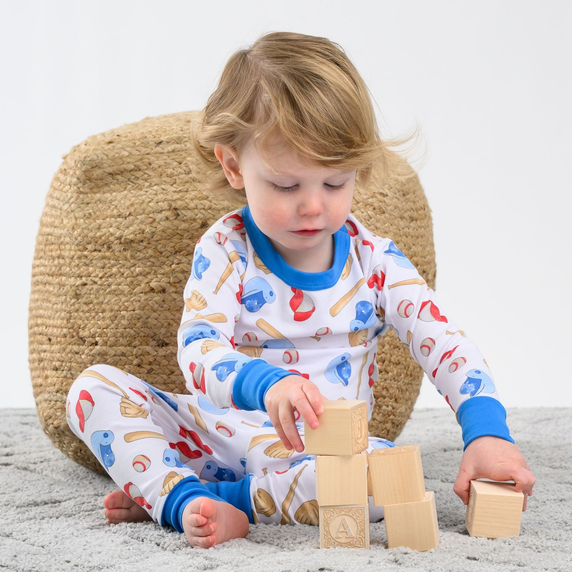 Field of Dreams Long Pajamas - Magnolia BabyLong Pajamas