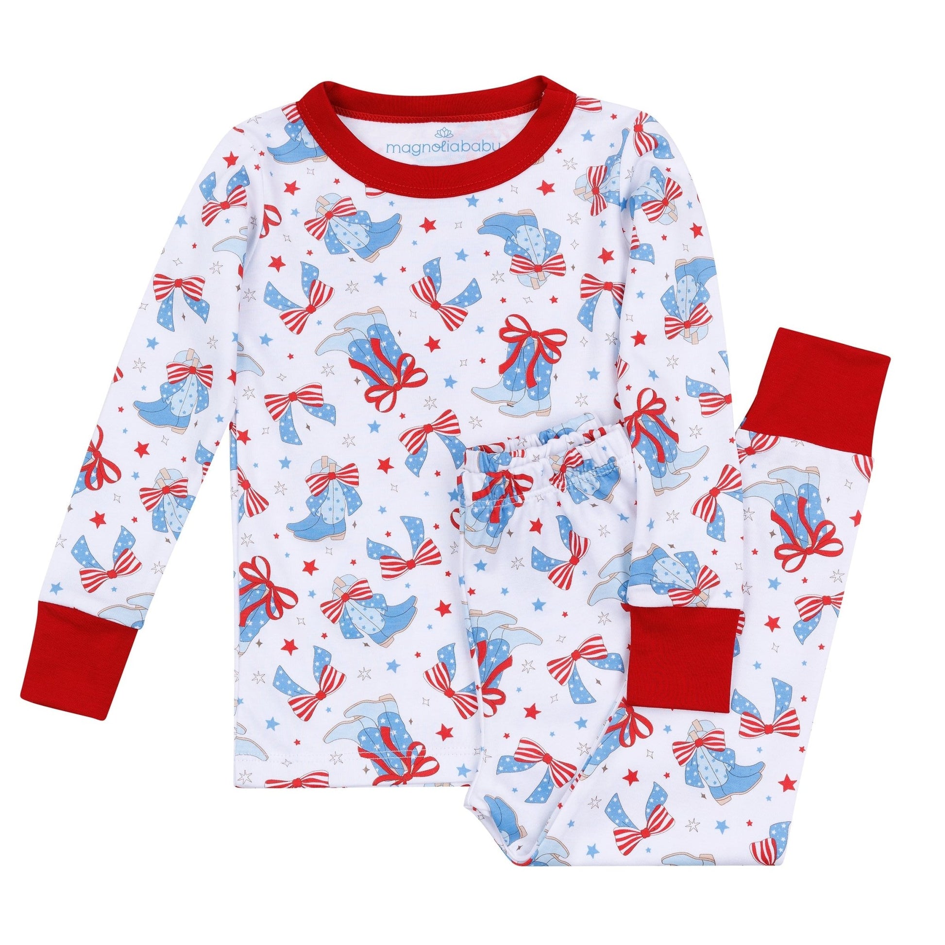 Firecracker Cutie Long Pajamas - Magnolia BabyLong Pajamas