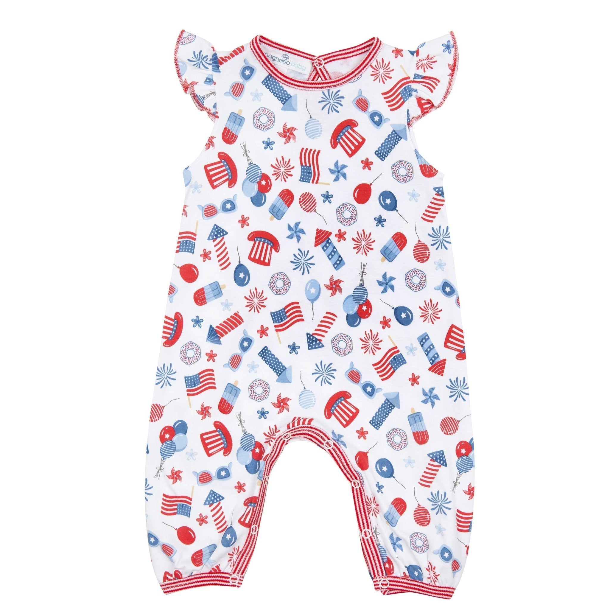 Fireworks and Fun Flutters Playsuit - Magnolia BabyPlaysuit