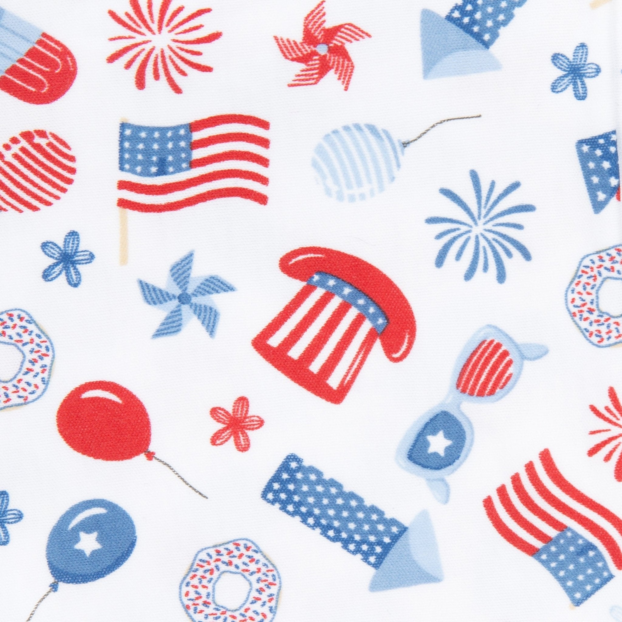 Fireworks and Fun Zip Footie - Magnolia BabyFootie