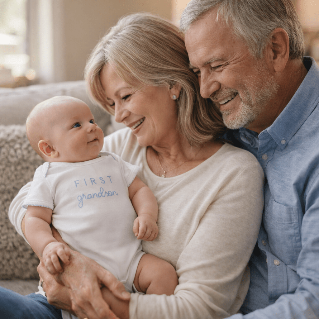 First Grandson Bodysuit - Magnolia BabyBodysuit