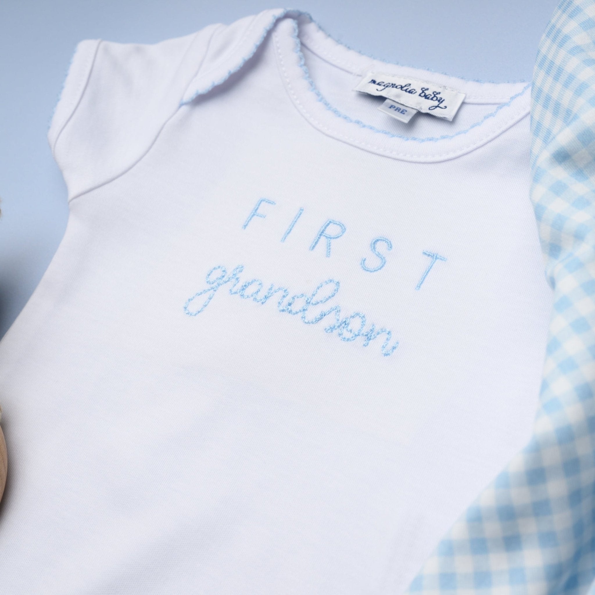 First Grandson Bodysuit - Magnolia BabyBodysuit