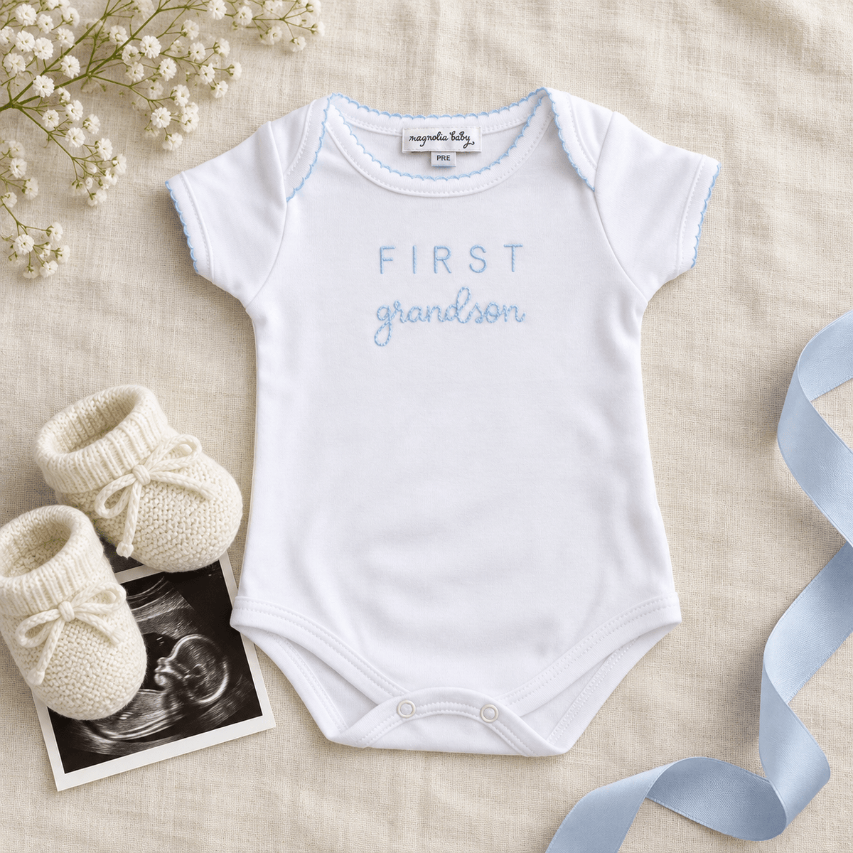 Magnolia Baby_First Grandson Bodysuit_3