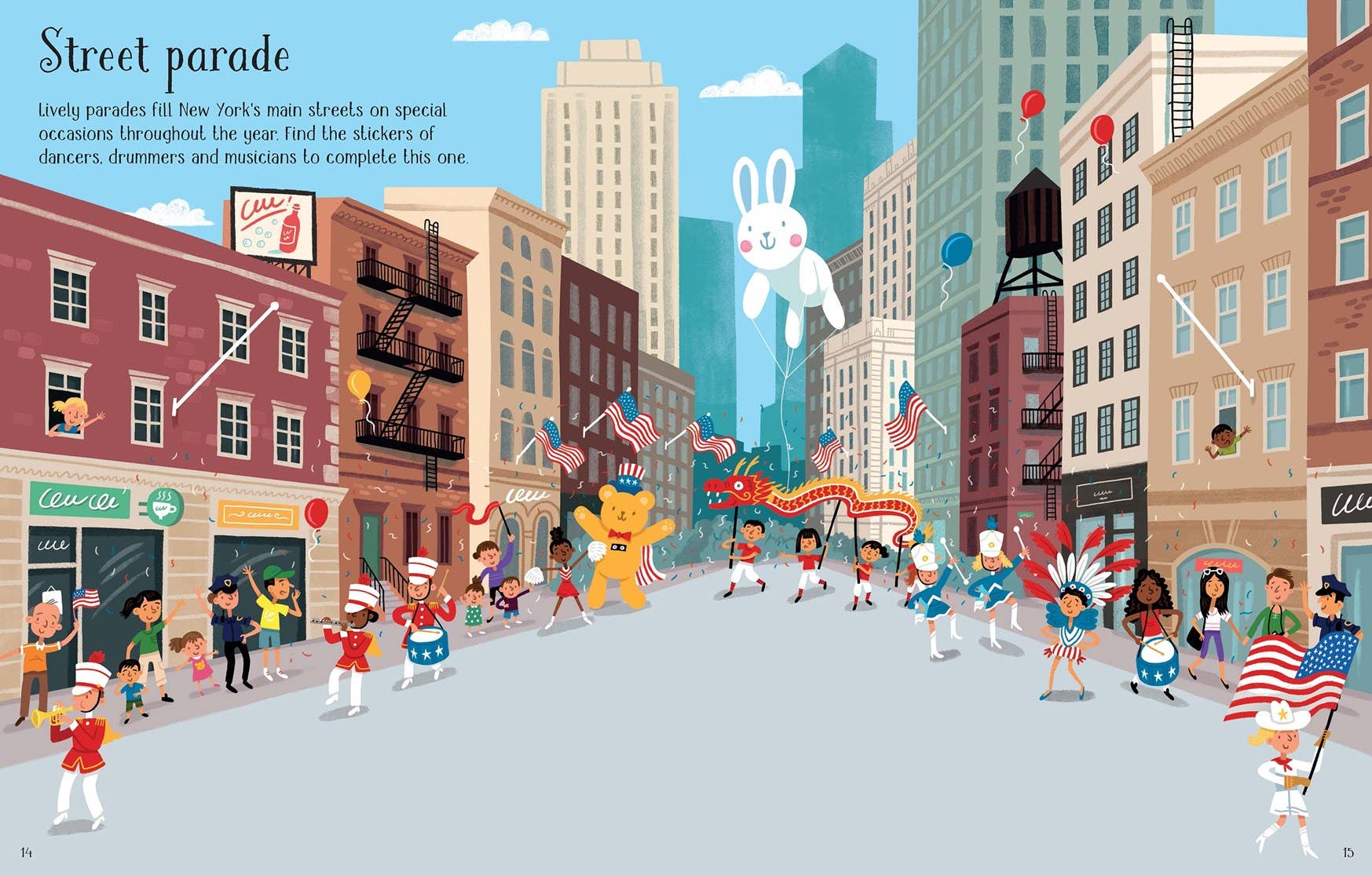 First Sticker Book New York : Usborne - Magnolia BabyStickers