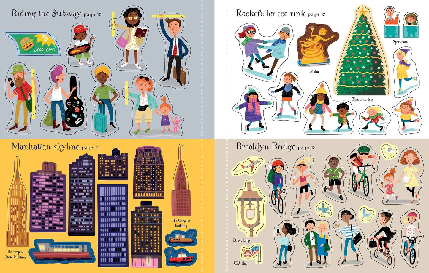 First Sticker Book New York : Usborne - Magnolia BabyStickers