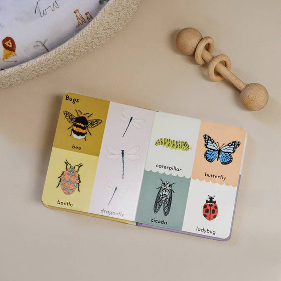 First Words with Cute Embroidered Friends - Magnolia BabyBook