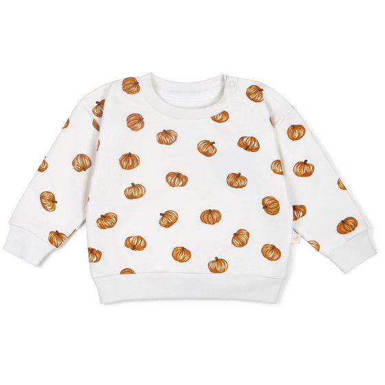 Fleece Sweatshirt - Pumpkin - Magnolia BabyTop