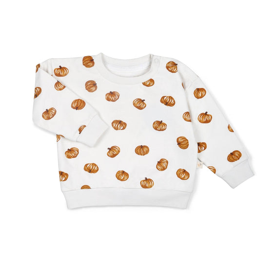 Fleece Sweatshirt - Pumpkin - Magnolia BabyTop