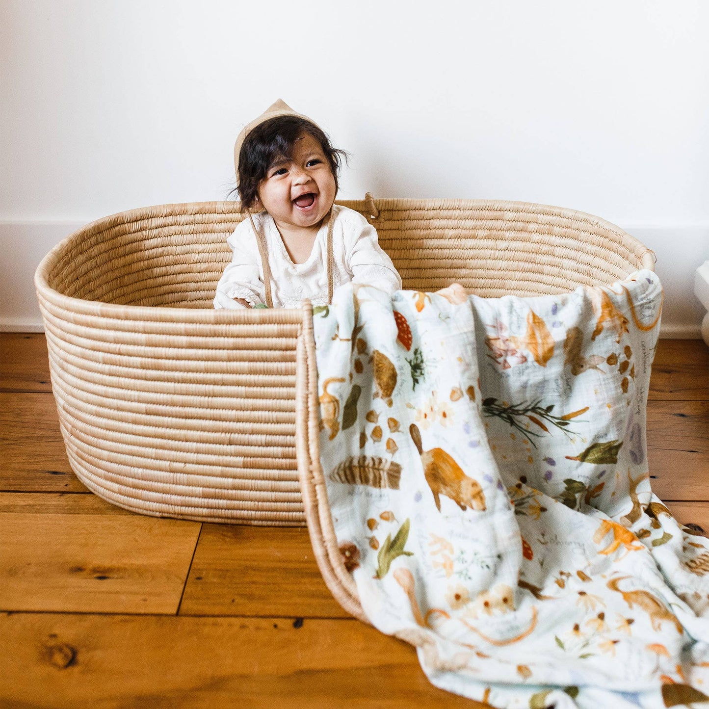 1canoe2 | One Canoe Two Paper Co._Flora & Fauna Baby Swaddle_5