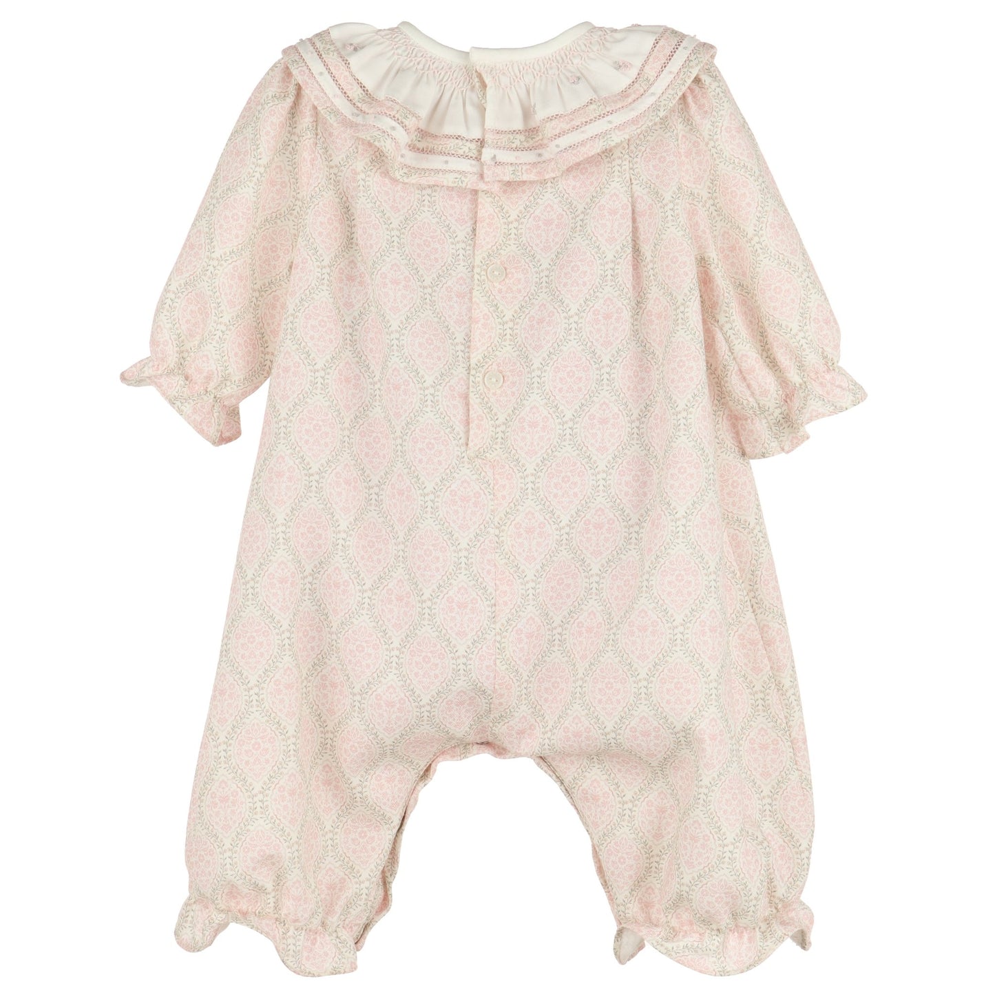 Floral Wreath Longall - Magnolia BabyRomper