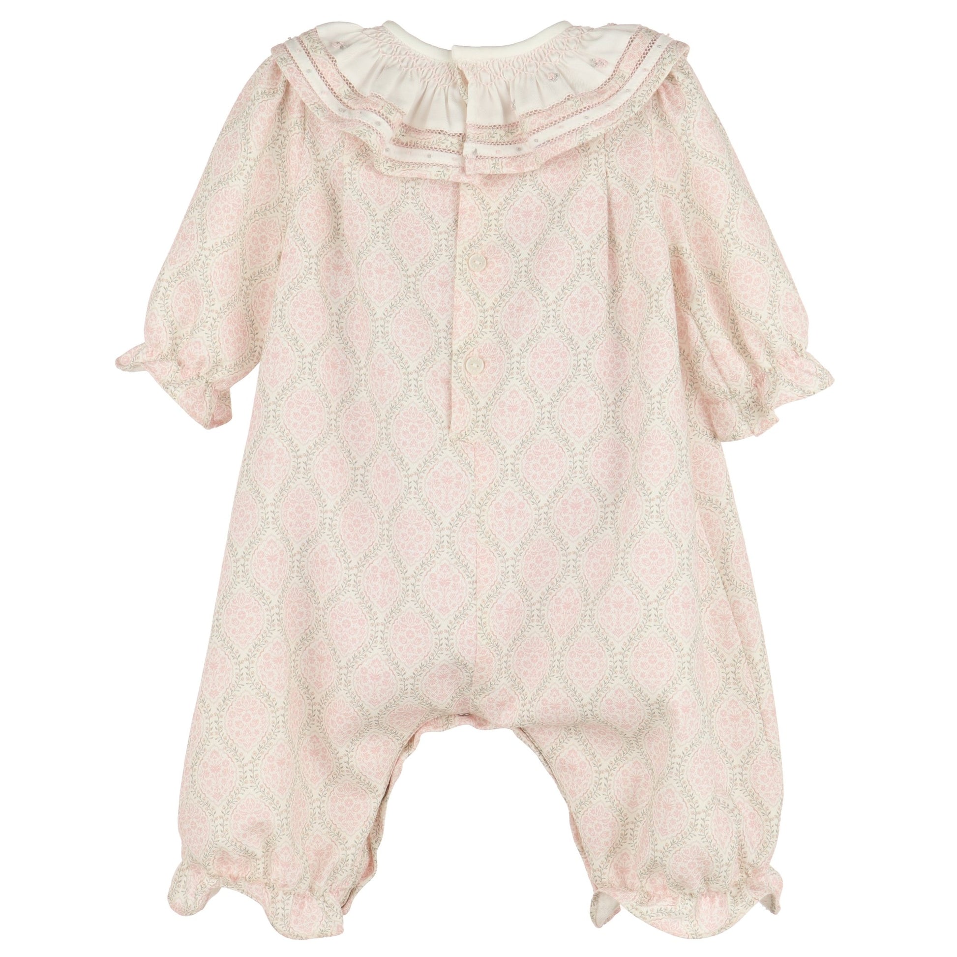 Floral Wreath Longall - Magnolia BabyRomper