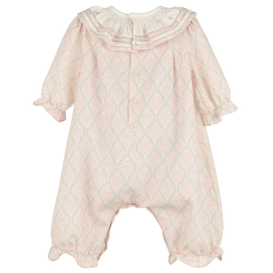 Floral Wreath Longall - Magnolia BabyRomper