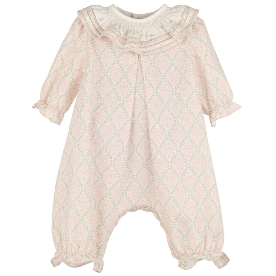 Floral Wreath Longall - Magnolia BabyRomper