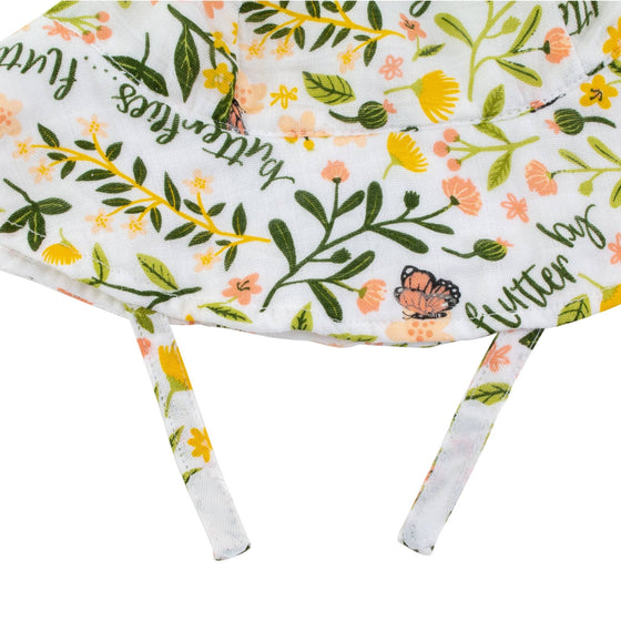 Flutterby Muslin Sunhat - Magnolia BabySunhat