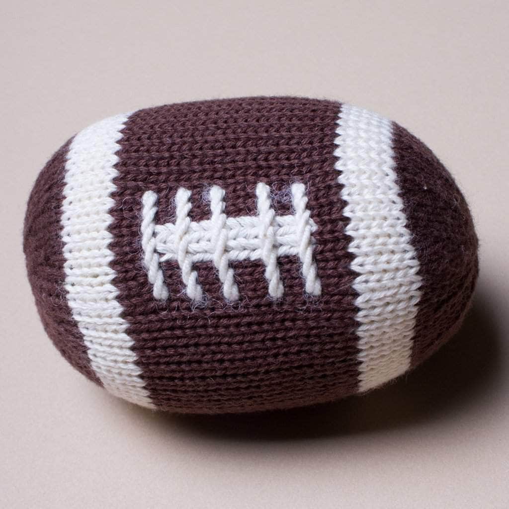 Football Rattle - Magnolia BabyRattle