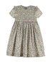 Forest Green Floral Smocked Dress - Magnolia BabyDress