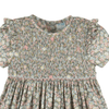 Forest Green Floral Smocked Dress - Magnolia BabyDress