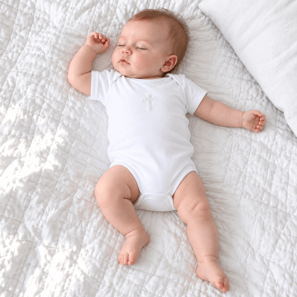 Magnolia Baby_Forever Blessed Bodysuit - White_1