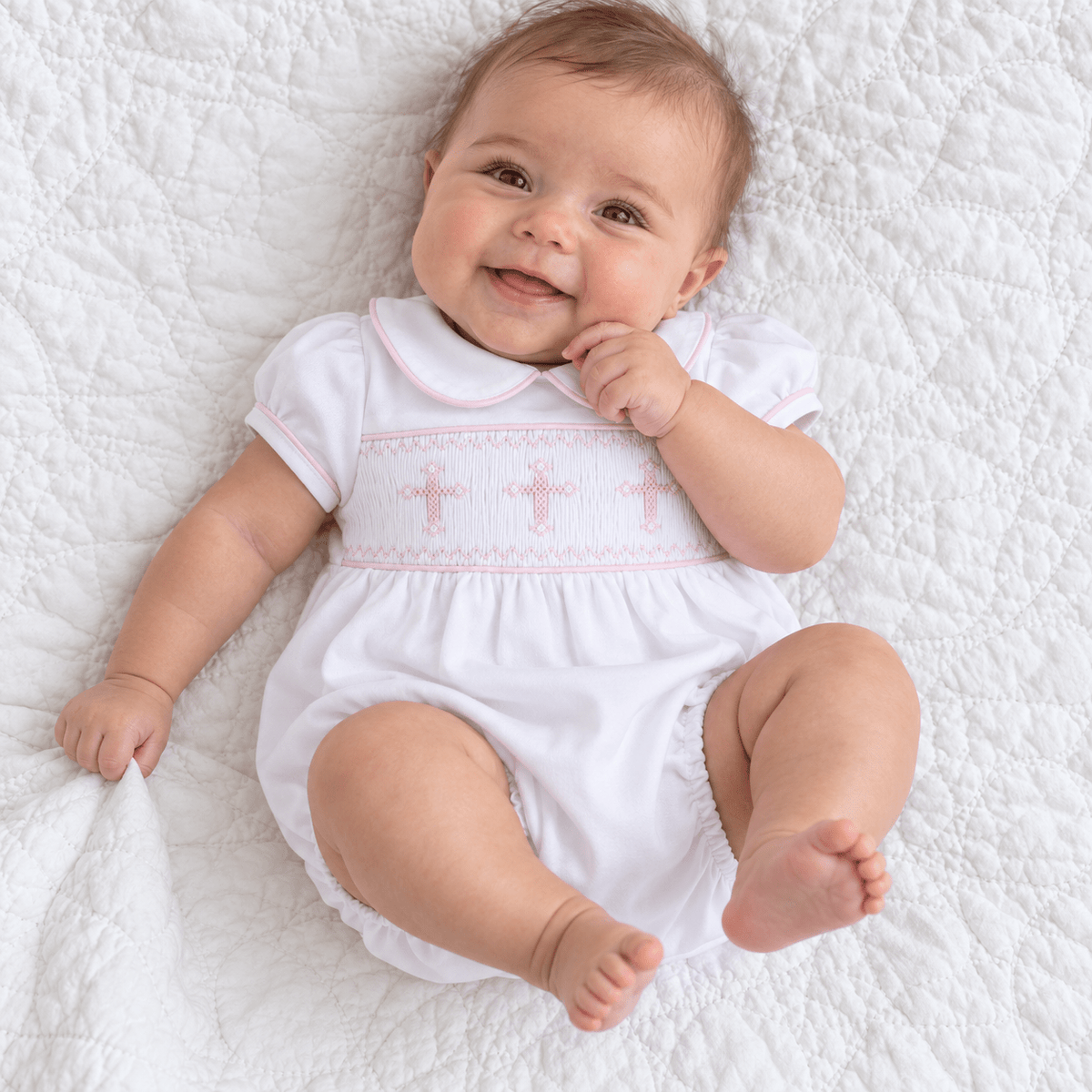 Magnolia Baby_Forever Blessed Smocked Girl Bubble_1