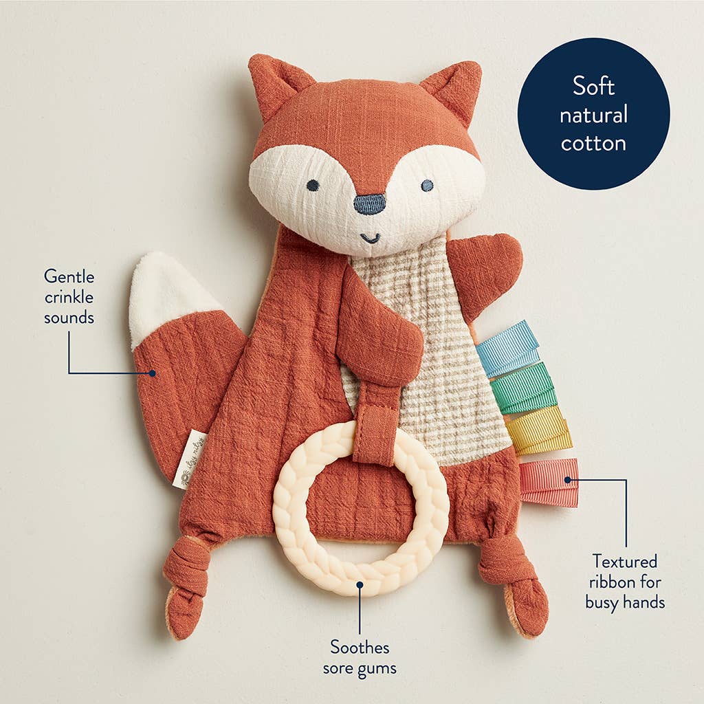 Itzy Ritzy_Fox Bitzy Crinkle™ Sensory Toy with Teether_7