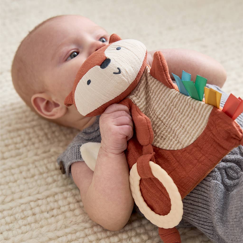 Itzy Ritzy_Fox Bitzy Crinkle™ Sensory Toy with Teether_4