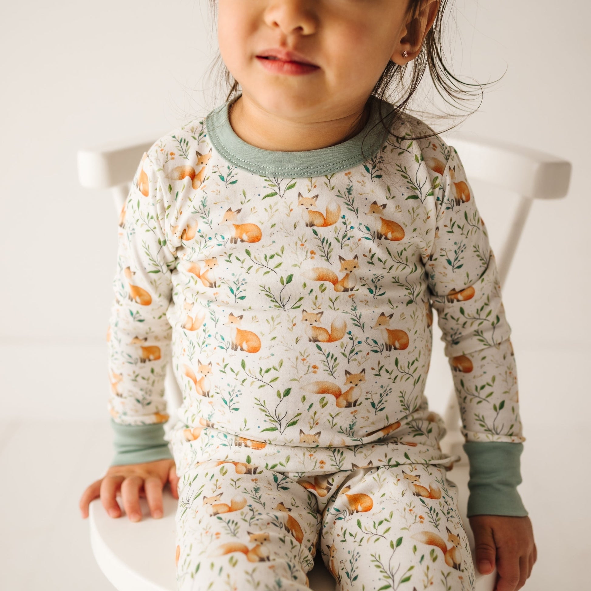 Luna and Arlo_Fox Tales Long Pajamas_4