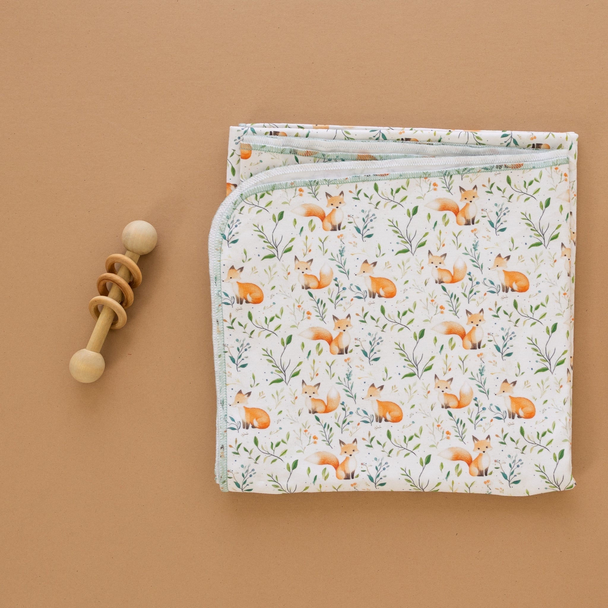 Luna and Arlo_Fox Tales Swaddle Blanket_1