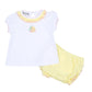 Fresh Lemons Embroidered Ruffle Diaper Cover Set - Magnolia BabyDiaper Cover