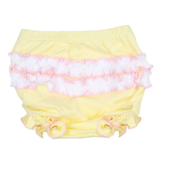 Fresh Lemons Embroidered Ruffle Diaper Cover Set - Magnolia BabyDiaper Cover