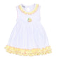 Fresh Lemons Embroidered Sleeveless Dress - Magnolia BabyDress