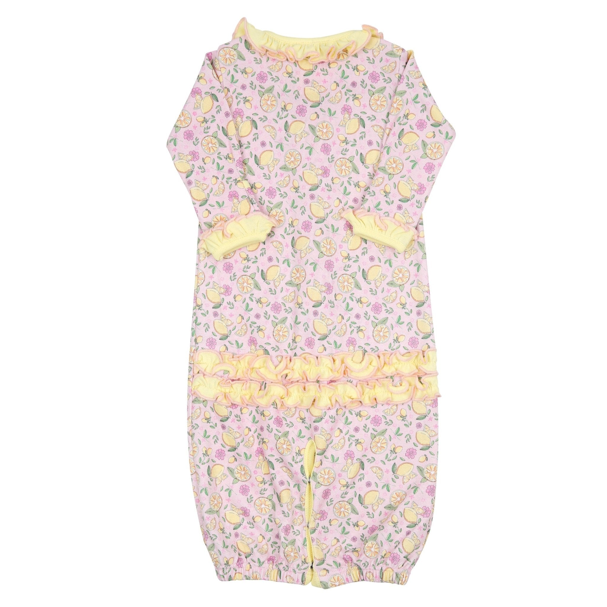 Fresh Lemons Print Ruffle Converter - Magnolia BabyConverter Gown
