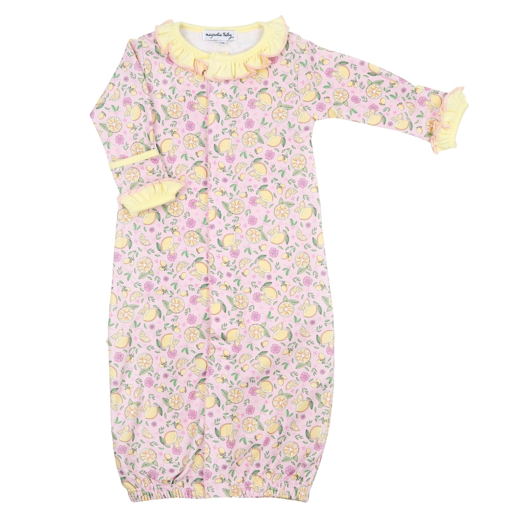 Fresh Lemons Print Ruffle Converter - Magnolia BabyConverter Gown