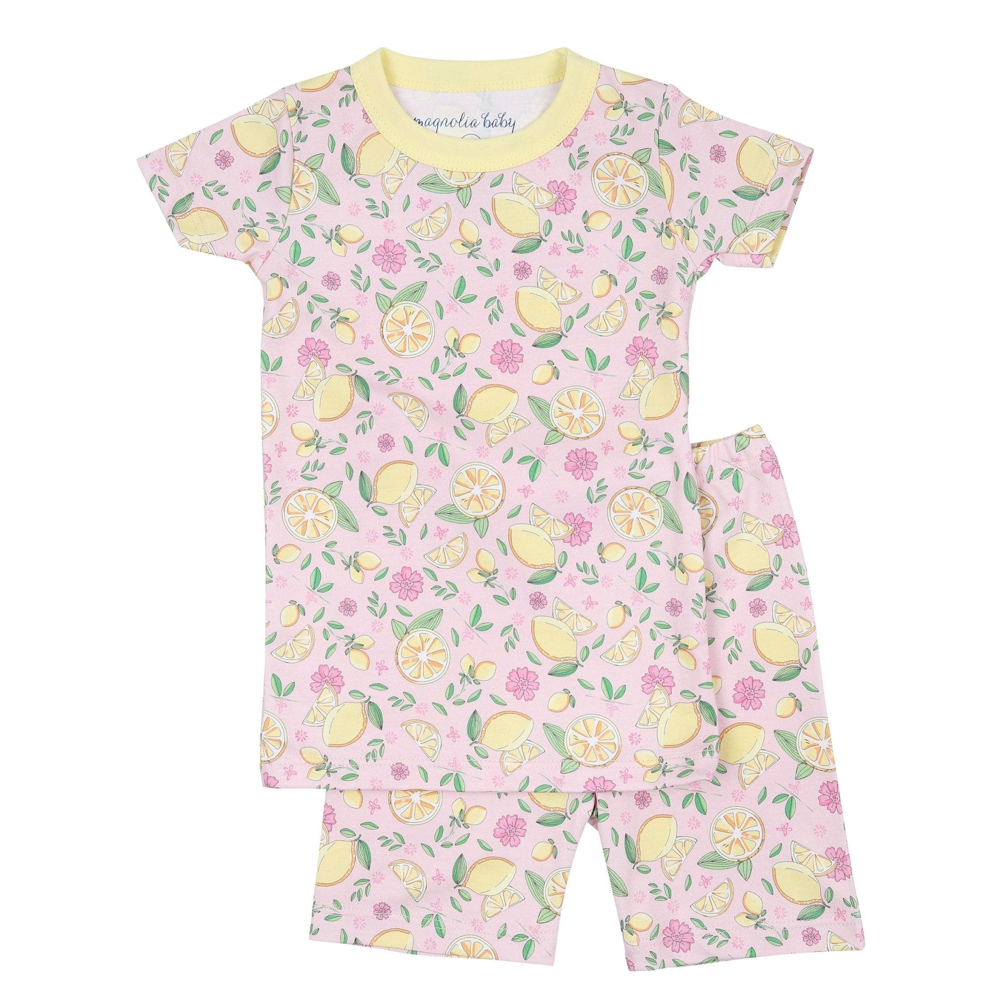 Fresh Lemons Short Pajamas - Magnolia BabyShort Pajamas