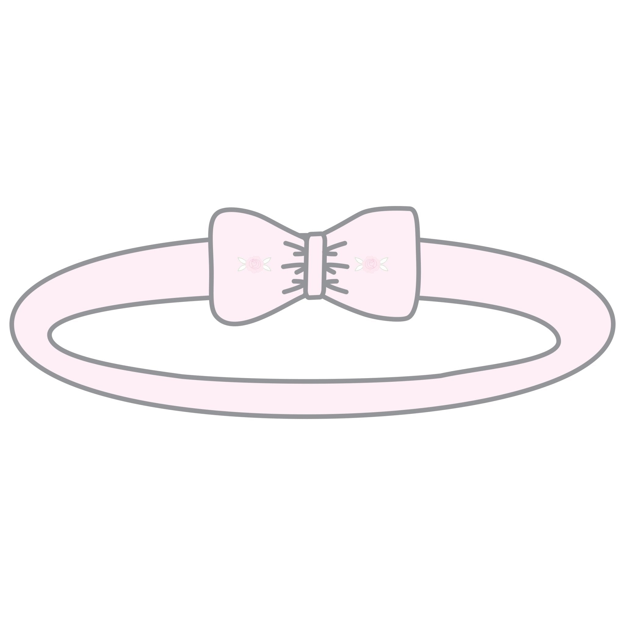 Freya and Finn Embroidered Headband - Pink - Magnolia BabyHeadband