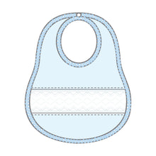  Freya and Finn Smocked Bib - Blue - Magnolia BabyBib