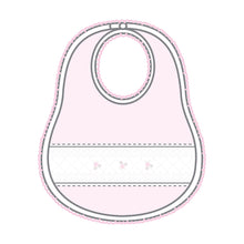  Freya and Finn Smocked Bib - Pink - Magnolia BabyBib