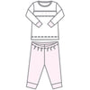 Freya and Finn Smocked Long Pajamas - Pink - Magnolia BabyLong Pajamas