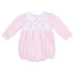 Freya and Finn Smocked Long Sleeve Bubble - Pink - Magnolia BabyBubble
