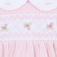 Freya and Finn Smocked Long Sleeve Bubble - Pink - Magnolia BabyBubble