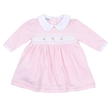  Freya and Finn Smocked Long Sleeve Dress - Pink - Magnolia BabyDress