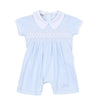 Freya and Finn Smocked Short Playsuit - Blue - Magnolia BabyShort Playsuit