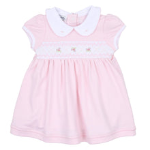  Freya and Finn Smocked Short Sleeve Dress - Pink - Magnolia BabyDress