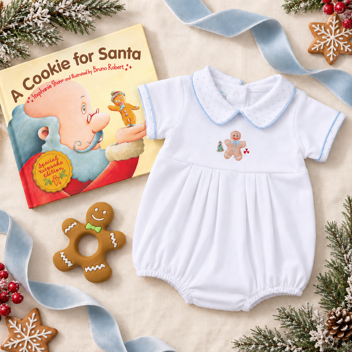 Baby Boy Christmas Bubble Gift Set - Frosted Wonderland