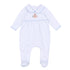 Frosted Wonderland Collared Footie - Light Blue - Magnolia BabyFootie