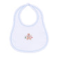 Frosted Wonderland Embroidered Bib - Light Blue - Magnolia BabyBib
