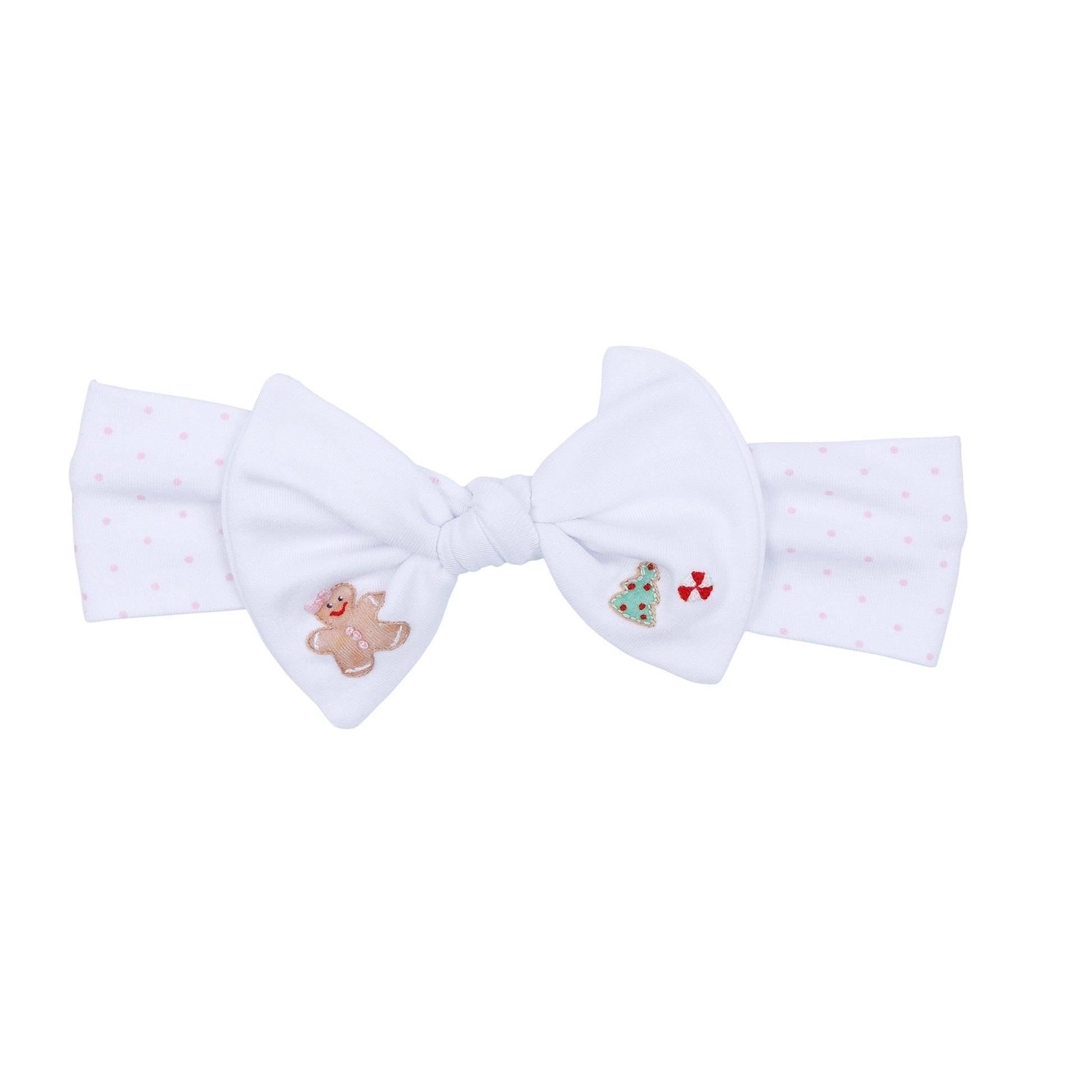 Frosted Wonderland Embroidered Headband - Pink - Magnolia BabyHeadband
