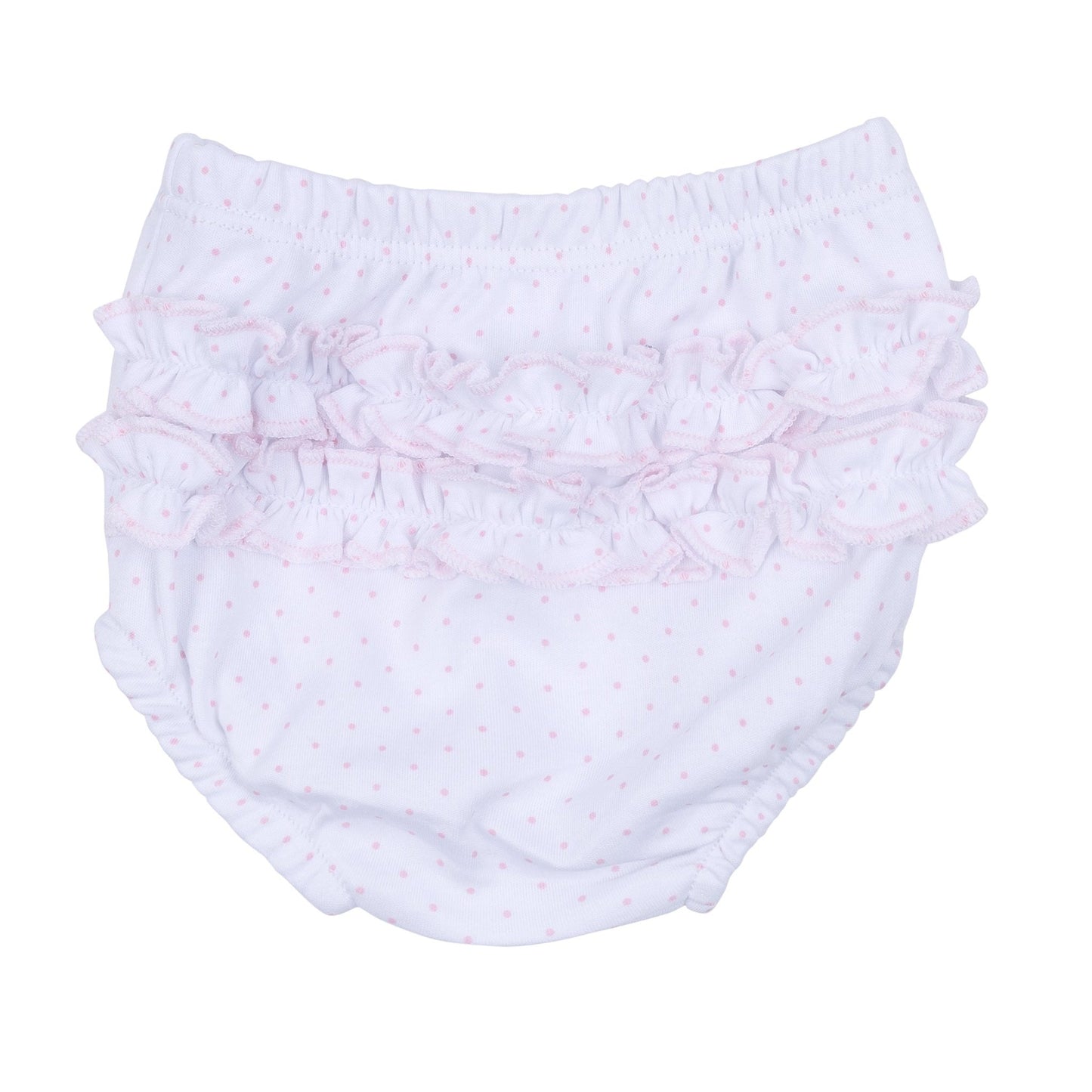 Frosted Wonderland Embroidered Ruffle Long Sleeve Diaper Cover Set - Pink - Magnolia BabyDiaper Cover